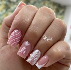 Mommy Nails, Nails Noel, Matte Pink Nails, Acrylic Nail Set, Hippie Nails, Basic Nails, Short Square Acrylic Nails, Short Acrylic Nails Designs