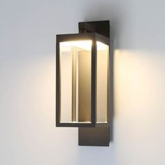 a light that is on the side of a wall