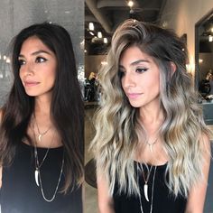 Balayage Styles, Blonde Hair With Roots, Ash Blonde Balayage, Blond Balayage, Blonde With Dark Roots, Dark Roots Blonde Hair, Balayage Blonde, Brunette Balayage Hair