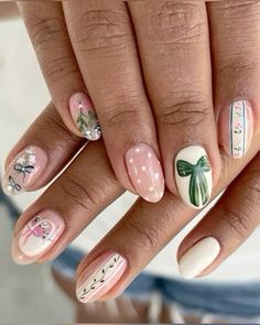 Christmas Nail Ideas Holiday Simple, Christmas Nail Ideas Holiday, Simple Christmas Nail Designs, Holiday Nail Inspo, Simple Christmas Nail, Nail Ink, Christmas Nail Ideas, Country Nails, Fake Nails Designs