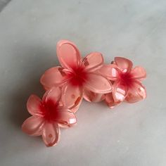 Hibiscus Claw Clip, Flower Motif Design, Flower Hair Claw, Fall Flower, Tropical Flower, Flower Motif