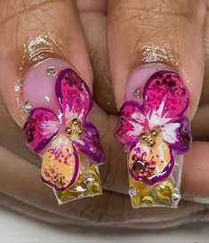 Acrylic Toes, Y2k Nails, Bath And Body Care, August 12, Fire Nails, Pretty Acrylic Nails, Floral Nails, Nails Inspo, Long Acrylic Nails