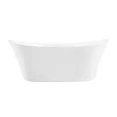 an empty white bathtub on a white background