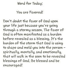 a poem written in black and white with the words word for today you are loved