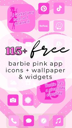 Barbie app icons, Barbie aesthetic app icons, cute aesthetic app icons, summer app icons. Ipad Customization Home Screen, Cute Aesthetic App Icons, Barbie Homescreen, Pink Aesthetic App Icon, Pink App Icons Aesthetic, Barbie Phone, Ipad Customization, Arrow Pointing Up