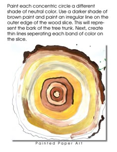 a piece of art that has been painted with acrylic paint and is in the shape of a tree trunk