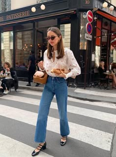 mary janes with jeans - Google Search Jeans Shoes Outfit, Mary Jane Flats Outfit, Mary Janes Heels, Low Heel Dress Shoes