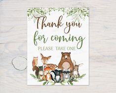 a card that says cards and gifts with animals