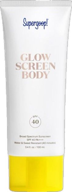 Body Lotion With Spf, Supergoop Glowscreen, Lotion With Spf, Safe Sunscreen, Body Sunscreen, Sunscreen Spf 50, Sunscreen Lotion, Mineral Sunscreen, Broad Spectrum Sunscreen