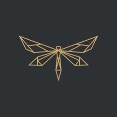 a golden dragonfly on a black background