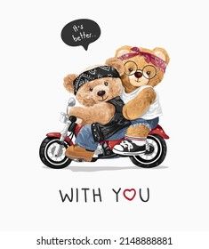 Motorcycle Vector, Mickey Mouse Background, Doll Couple, Teddy Bear Cartoon, T Shirt Logo Design, Cricut Explore Projects, Momma Bear, Teddy Bear Design, Riding Bike