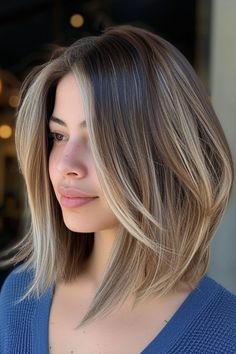 Balayage Ideas, Blonde Hair Transformations, Dark Hair With Highlights, Balayage Hair Blonde, Blonde Hair With Highlights, Short Hair Balayage, Hair Color Highlights