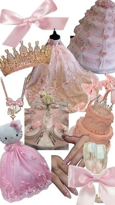 Quinceanera Rose Gold Theme, Sweet 16 Party Planning, Rose Gold Quince, Sweet 15 Party Ideas, Quince Themes, Hello Kitty Room Decor