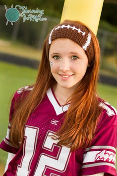 Show your love of the sport with this crochet football ear warmer headband! Keep your ears warm and your hair out of your face with ease. The elastic in the back makes it great for all sizes!  Shipping to US only and returns/refunds are not accepted. Buyer must confirm address given at checkout (if you use paypal, be sure to check the address listed there as well). If you need it sooner, there is a rush fee of $15 per item, please convo me for a reserved listing. Thank you for looking Football Head, Crochet Earwarmers, Football Headband, Football Crochet, Crochet Football, Crochet Headbands, Etsy Inspiration, Ear Warmer Headband, Fall Attire