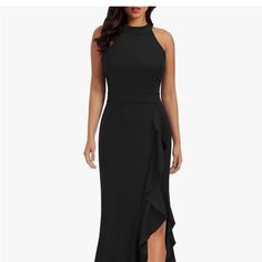 Brand New With Tags. Women’s Long Black Dress. Size Large. Ordered 2 For Wedding And Wore Other Missed Return Window Broadway Dress, Cocktail Dress For Women, Mermaid Cocktail, Indian Anarkali Dresses, Seahorse Dress, Lela Rose Dress, Special Ocassion Dresses, Silky Maxi Dress, Floral Wedding Gown