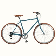 Kinney 7 Speed City Bike | Coastal Blue Blue Bicycle, Comfort Bike, Commuter Bicycle, Beautiful Bike, Diamond Frame, Double Diamond, Bike Seat, Coastal Blue