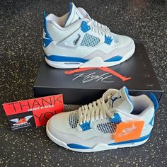 Brand New, Never Worn, In Original Box Air Jordan 4 Retro Military Industrial Blue Fv5029-141 Men's Size 11.5 Follow Me Ig : @Heartnsole10 Casual Air Jordan 4 Low-top Fade-resistant, Casual Low-top Air Jordan 4, Fade-resistant, Fade-resistant Air Jordan 4 Low-top For Light Sports, Fade-resistant Low-top Air Jordan 4 For Light Sports, Fade-resistant Air Jordan 4 For Light Sports, Blue Air Jordan 4 Sports Shoes With Branded Insole, Blue Air Jordan 4 With Branded Insole For Sports, Blue Air Jordan 4 Sporty Shoes For Sports, Blue Low-top Air Jordan 4 Breathable