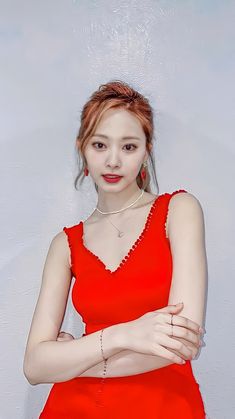 Red Aesthetic Icon, K Pop Girls, Twice Tzuyu, Red Icons:), Aesthetic Icon, Red Aesthetic, Kpop Girl Groups