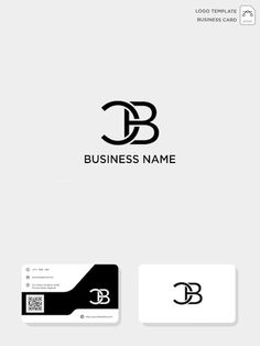 a business card with the letter b on it's front and bottom corner is shown