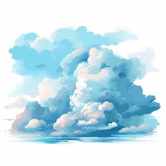 Clouds Clipart in Oil Painting Style Illustration: 4K Vector & PNG Cloud Concept Art, Billboard Advertising, Event Backdrop, Vinyl Cut, Craft Lovers, Digital Artists, Unique Wall Art, Painting Style, Design Projects