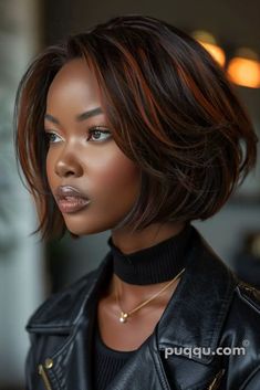 Hairstyles Mini Twist, Black Women Bob Hairstyles, Voluminous Bob, Natural Hair Bob Cut, Natural Hair Bob, Short Weave Hairstyles, Bob Weave, Pretty Hair Color