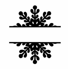 a black and white snowflake on a white background