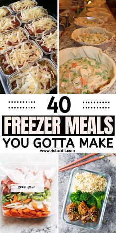 freezer meals that are ready to be eaten