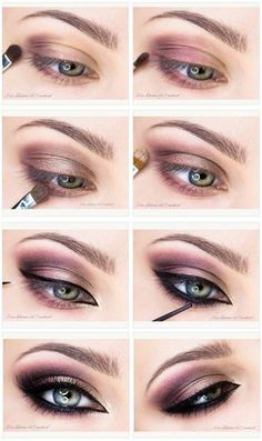 Purple Smokey Eye Makeup, Smokey Eyes Tutorial, Easy Eye Makeup Tutorial, Smoky Eye Makeup Tutorial, Purple Smokey Eye, Make Up Tutorials, Everyday Makeup Tutorials, Smokey Eye Tutorial, Smokey Eye Makeup Tutorial