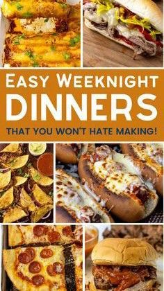 easy weeknight dinners that you won't hate making