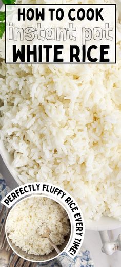 how to cook instant pot white rice