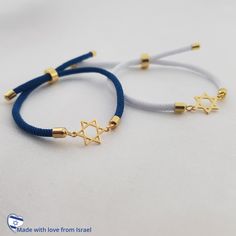 𝐻𝑜𝓌 𝒯𝑜 𝒪𝓇𝒹𝑒𝓇 - Choose Cord Color. 𝐼𝓉𝑒𝓂 𝒟𝑒𝓈𝒸𝓇𝒾𝓅𝓉𝒾𝑜𝓃 Star Of David Bracelet. Star of david dimensions: 0.5"(12.7mm)*0.3"(7.62mm)  Bracelet length: adjustable up to 7". 𝒪𝓇𝒹𝑒𝓇 𝐻𝒶𝓃𝒹𝓁𝒾𝓃𝑔 𝒯𝒾𝓂𝑒 Order processing time for our items is 3-5 business days, please note it does not include the delivery time. All of our jewelry is handmade with Love ❤ 𝒟𝑒𝓁𝒾𝓋𝑒𝓇𝓎 𝒯𝒾𝓂𝑒 US ORDERS: Free First Class Mail by USPS - 5-7 business days  -or- Expedited Shipping by DHL - Jewelry Bar, Bracelet Star, Jewish Gifts, Cord Bracelet, Star Of David, Cord Bracelets, Bar Mitzvah, Charm Bracelets, Arm Band