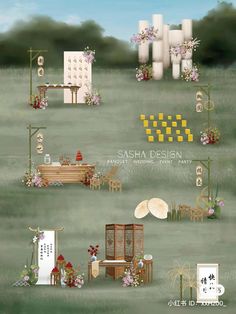 Wedding Backdrop Design Illustration, Korean Wedding Backdrop, Sangjit Backdrop, Chinese Tea Ceremony Backdrop, Chinese Wedding Tea Ceremony Backdrop, Event Booth Design, Event Booth, Welcome Table, Wedding Decor Style