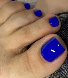 Blue Toe Nails, Fake Toenails, Acrylic Toes, Toe Nail Color, Pretty Toe Nails, Nail Color Trends, Cute Toe Nails, Summer Toe Nails