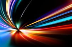 an abstract image of colorful lines in motion