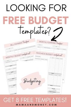 free printable budget worksheet with the text looking for free budget templates?