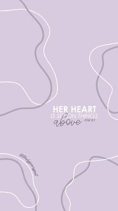 the cover art for her heart, above is an abstract background with lines and words