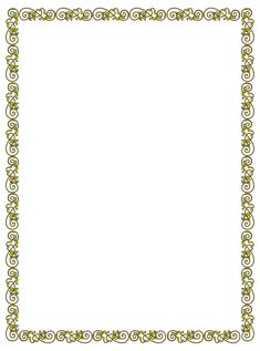 a square frame with an ornate design on the bottom and sides, in gold color