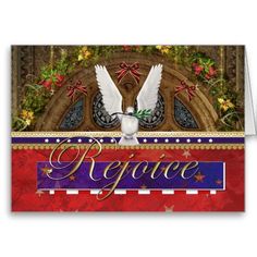 a greeting card with an image of two doves and the words refiree