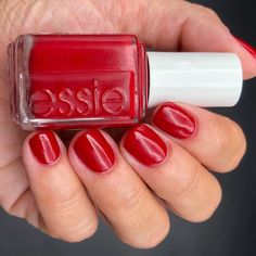 @essie’s Forever Yummy is their color of the month for August. I was very excited at this color choice because it’s my favorite red by… Essie Forever Yummy, Essie Red Nail Polish, Color Of The Month, Stunning Nails, Red Nail Polish, Red Nail, Manicure At Home, Inspiration Boards