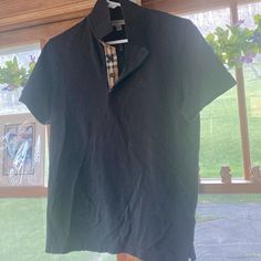 Size Medium Brand New Without Tags Burberry T Shirt Woman, Orange Polo Shirt, Burberry T Shirt, Polo Tee Shirts, Burberry Tops, Burberry Shirt, Burberry Plaid, Black Polo Shirt, Burberry Black