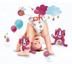 Baby Care Products, Baby Icon, Motion Graphics Design, Wet Wipes