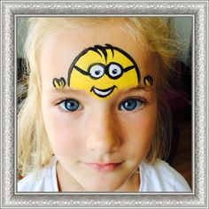 Minion Face Paint, Mime Face Paint, Minion Face, Face Painting Tutorials, Butterfly Face, Kids Face Paint, Face Paint Makeup