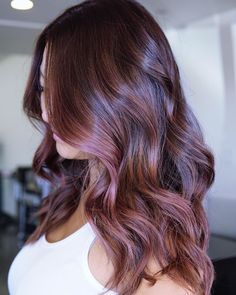 Blackberry Hair Colour, Rich Hair Color, Purple Balayage, Balayage Hair Dark, Tone Hair, Red Hair Color, Brown Hair Colors, Brunettes