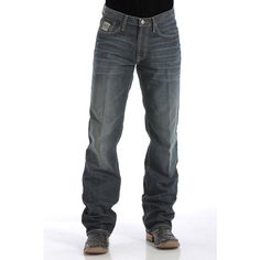 Style # MB92834019 Denim Style: White Label Fit: Relaxed Leg Opening: Straight Wash: Dark Stonewash Jeans, Cinch Jeans, Cowboy Gear, Animal Health, Jeans White, Jeans Mens, White Label, Mens Clothing, Black Label