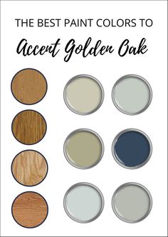 the best paint colors to accent golden oak