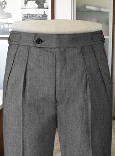 If you want to set yourself apart from your peers while leaving a lasting impression on those whom you encounter, choose our Frosted Mid Gray Terry Rayon Highland Trousers. Made from rayon and polyester fibers, the gray trousers look and feel like wool, featuring a soft and supple texture that resembles its counterpart. Best of both worlds, our gray trousers are strong and comfortable enough to keep you going during busy schedule.    Look Includes    Frosted     Mid     Gray     Terry     Rayon Gray Fitted High-waisted Pants, Fitted Gray High-waisted Pants, Gray Straight Pants With Belt Loops, Gray Fitted Dress Pants With Belt Loops, Classic Gray High-waisted Dress Pants, Gray High-waisted Pants With Belt Loops, Tailored Gray Bottoms For Tailoring, Gray Fitted Cotton Dress Pants, Classic Fitted Gray Bottoms