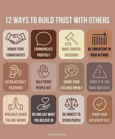 12 ways to build trust with others in your actions and how they can help them