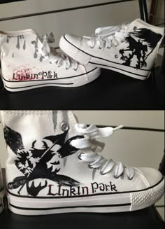 Custom Painted Shoes Linkin Park hand painted sneakers High-top Painted Canvas Shoes,High-top Painted Canvas Shoes. MyPaintedShoes.com offers free worldwide shipping and accepts custom orders.