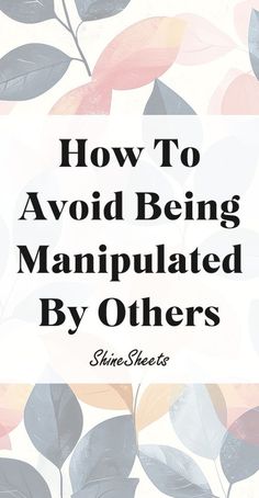 It’s an unfortunate reality that manipulation can occur in any relationship – with friends, family, colleagues, or romantic partners... Recognizing when someone is manipulating you is emotionally painful, but also important for your emotional health. Now, manipulation can be subtle, cloaked in gestures that may initially seem caring or benign. In this article, you will learn how to tell if you are being manipulated, how to avoid being manipulated and how to counter common manipulation tactics. How To Avoid Being Manipulated, How To Not Be Manipulated, Being Manipulated, Emotional Detachment, Good Conversation, Manipulative People, Relationship Topics, Poker Face