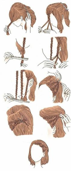 Cute Simple Hairstyles, Beautiful Braided Hair, Braid Hairstyle, Hair Arrange